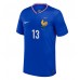 Maillot de foot France Kante #13 Domicile vêtements Europe 2024 Manches Courtes